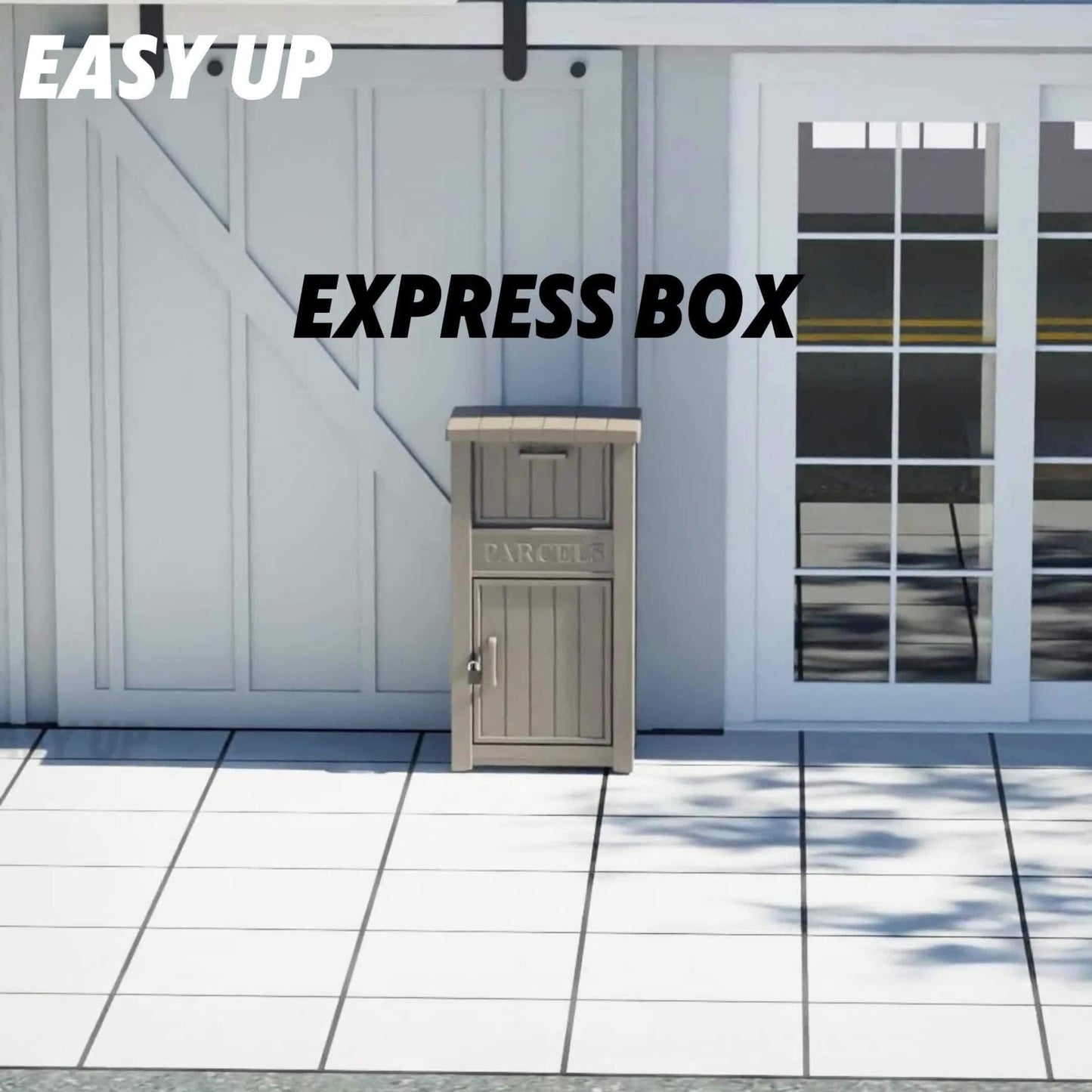 Lockable Outdoor Storage Box Waterproof Package Delivery Porch