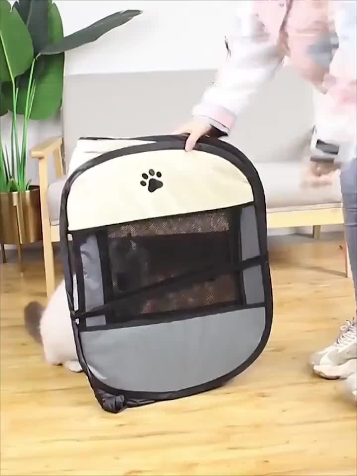 Foldable Octagonal Pet Tent & Playpen – Oxford Cloth Scratch-Resistant Dog Cage & Cat Kennel for Indoor & Outdoor Use