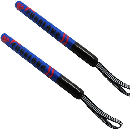 Pair of 46 cm Handheld Boxing Target Sticks in Green, Blue, Yellow or Purple with Wrist Lanyards