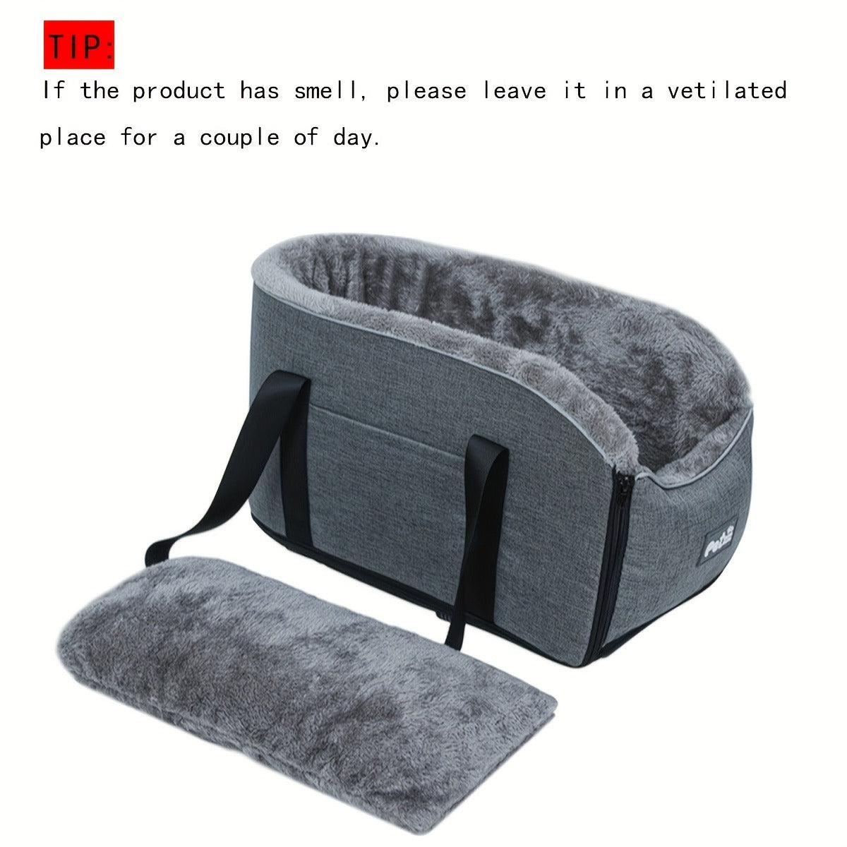 Pet Travel Bag & Car Seat for Small Medium Dogs Cats – Portable Polyester Carrier with Secure Buckle Closure