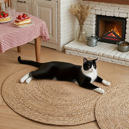 Sisal Sofa Protector Cat Scratch Mat – Universal Anti-Scratch Claw Cover for Cats & Dogs, Furniture Protector Pad for Sofa, Couch & Chair