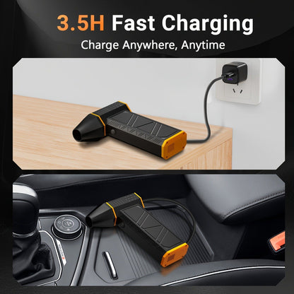 Electric Air Duster 130000RPM Rechargeable Handheld Blower, 3-Speed Wireless Turbine Fan for Computer Keyboard