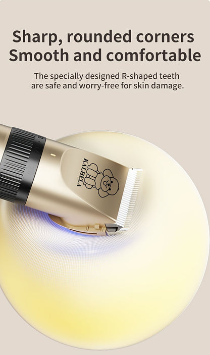 Pet Hair Trimmer USB Rechargeable Wireless Clipper for Dogs & Cats – Low Noise Electric Grooming Scissors, Lithium Battery