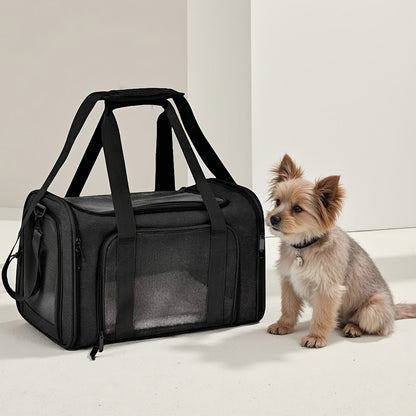 Large Soft-Sided Pet Crate & Travel Cage for Cats & Puppies Up to 25 lbs – Foldable Waterproof Portable Dog Cat Kennel Playpen