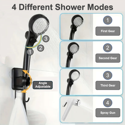 Portable Camping Shower 6000mAh IPX7 120-Min Runtime for Camping, Travel and Outdoor Use, with the Listed Configuration