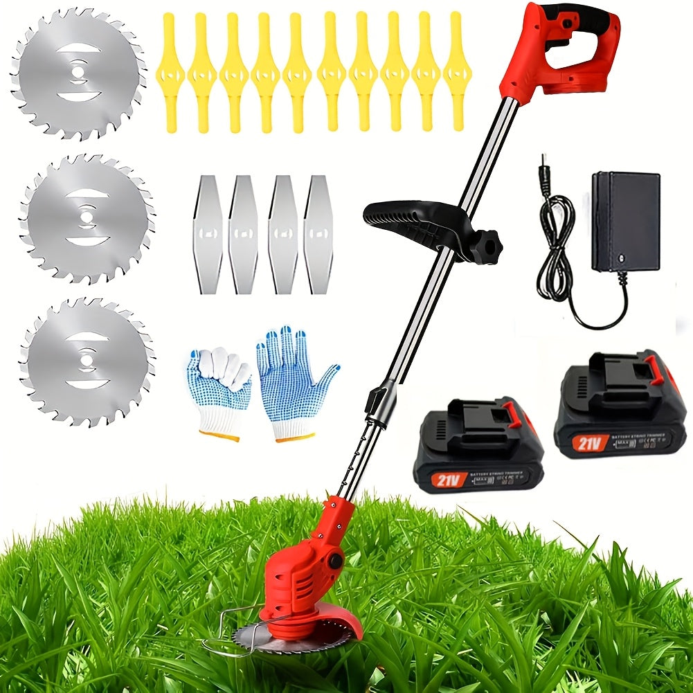 Cordless Electric Weed Wacker, Handheld Lawn Trimmer Garden Yard for Garden, Patio and Yard Use