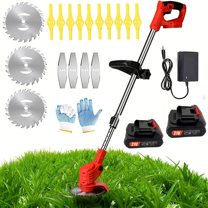 Cordless Electric Weed Wacker, Handheld Lawn Trimmer Garden Yard for Garden, Patio and Yard Use