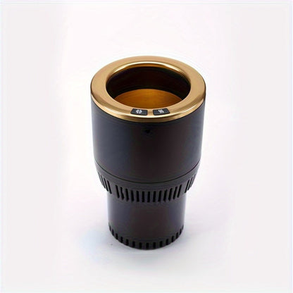 Car Cup Warmer & Cooler 2-in-1 – 12V Electric Heated & Cooled Beverage Holder for Car, Heats to 140°F Cools to 21°F