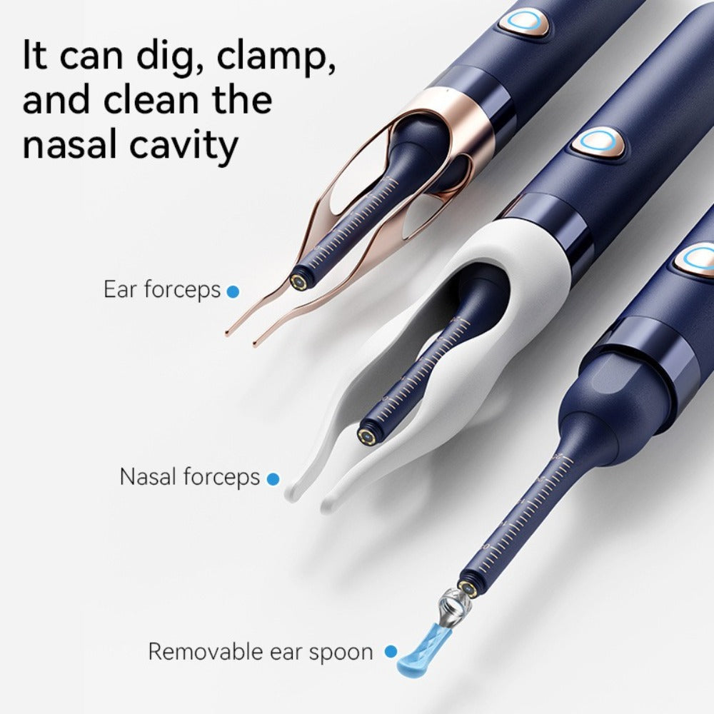 Upgraded 1080P Ear Wax Removal Tool with Camera & Storage Case – LED Light, iOS & Android Compatible, Complete Ear Cleaning Kit