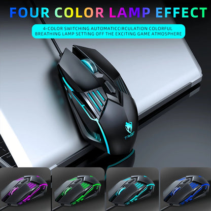Programmable RGB Gaming Mouse Wired Pro-Grade with Turbo Click Multi-Mode DPI Sensitivity Dynamic for an Everyday Personal Care Routine