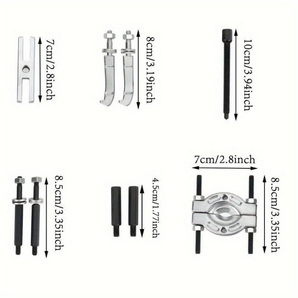 Bearing Puller Set 9-Piece – Gearbox Bearing Removal Tool Kit for Automotive & Mechanical Repair, Internal External Bearing Extractor