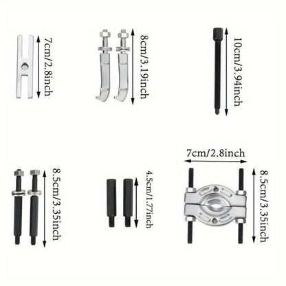 Bearing Puller Set 9-Piece – Gearbox Bearing Removal Tool Kit for Automotive & Mechanical Repair, Internal External Bearing Extractor