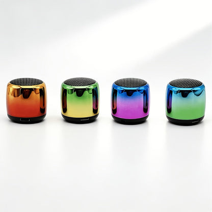 Thumb-Sized Mini Wireless Bluetooth Speaker with Built-In Mic, TWS Pairing, 360° Stereo Surround Sound