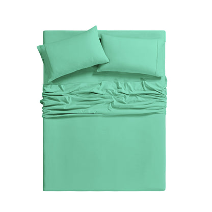 Microfiber and Bamboo Blend Sheet Set with 3- or 6-Piece Packages, 20 Colors and Five Bed Sizes