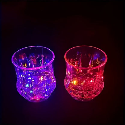 LED Light-Up Cups Glow in the Dark, Pineapple Induction Party Cups for Birthday Christmas Disco Valentine's Day (6.76oz)