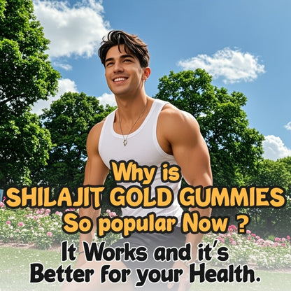 Herbal Supplement with Himiyer Label, Shilajit Gold Gummies 3000mg per Serving, 60 Gummies, One or Three Pieces