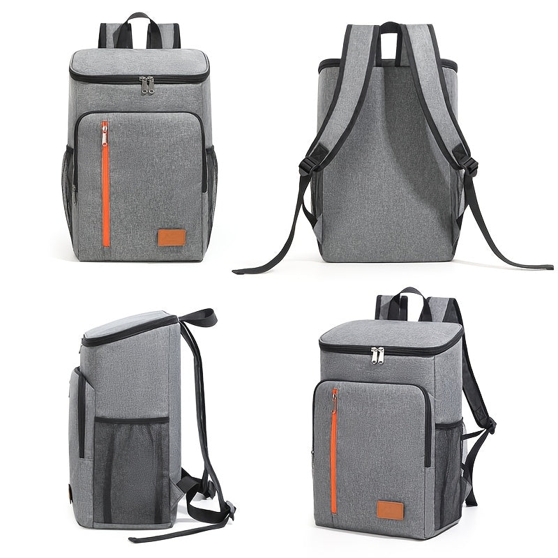 Insulated Cooler Backpack 30+ Can Capacity – Leakproof Shoulder Bag for BBQ, Lunch, Camping & Outdoor Travel, Works with Ice Packs