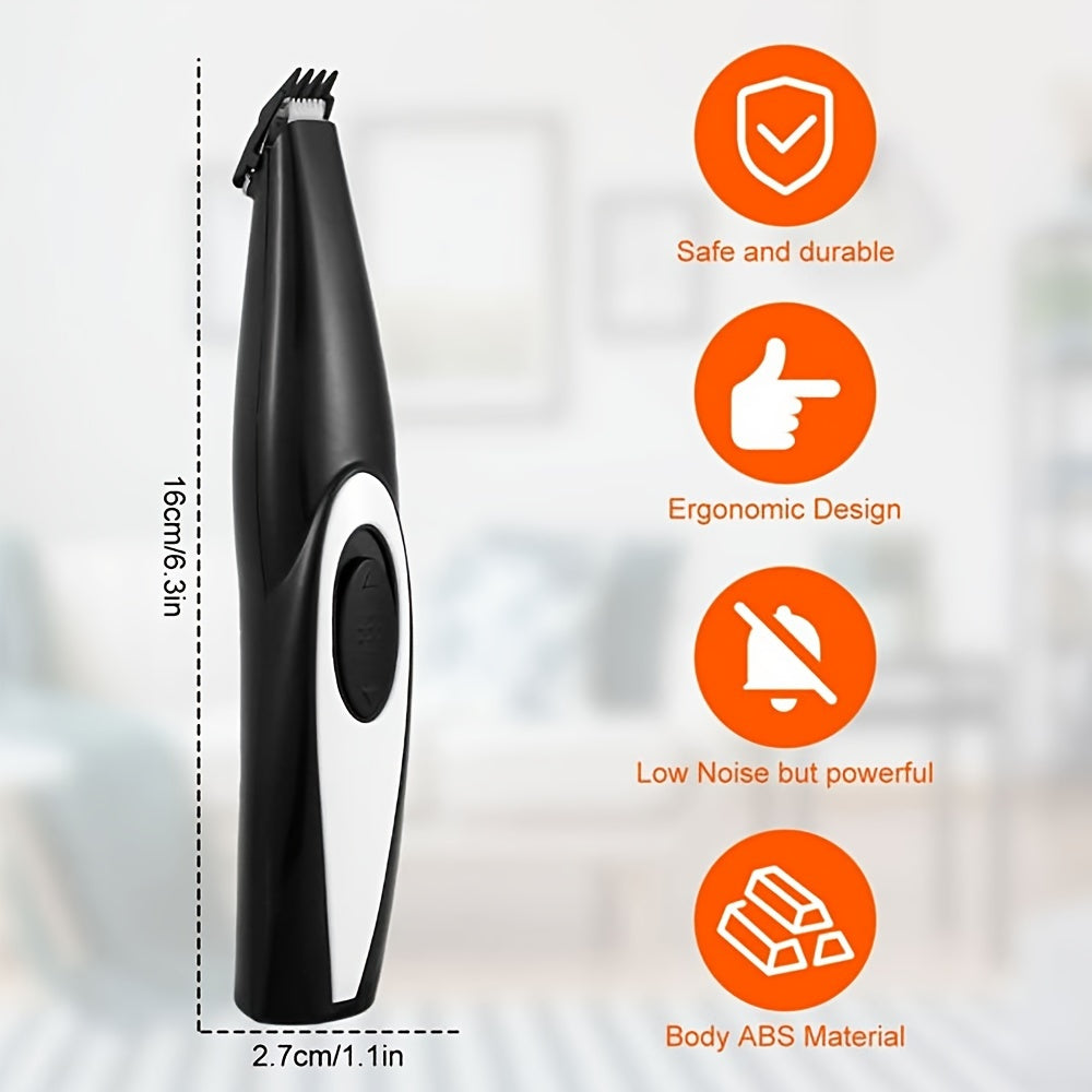 Pet Detail Trimmer Cordless USB Rechargeable – Ceramic Blade Precision Clipper for Dogs Cats Face Paws Ears Eyes Tail