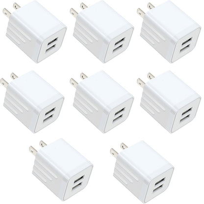 Dual Port USB Wall Charger 2.1A for an Everyday Personal Care Routine, with the Listed Configuration