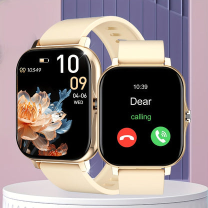 Smartwatch Large Screen with Bluetooth Calling, Unisex Bluetooth, Message Reminder, Multiple Sport Modes, Heart Rate and Sleep Readouts