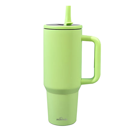 Insulated Tumbler, 40oz Stainless Steel Travel Cup with Lid, Foldable Straw and Six Color Options