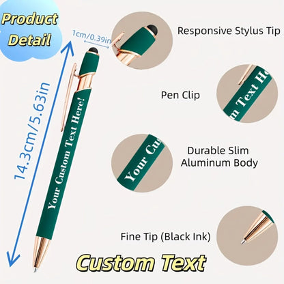 Custom Engraved Ballpoint Pen Set 100pcs, Personalized Metal Luxury Pens Bulk, Engraved Writing Instruments for Wedding, Corporate Gifts