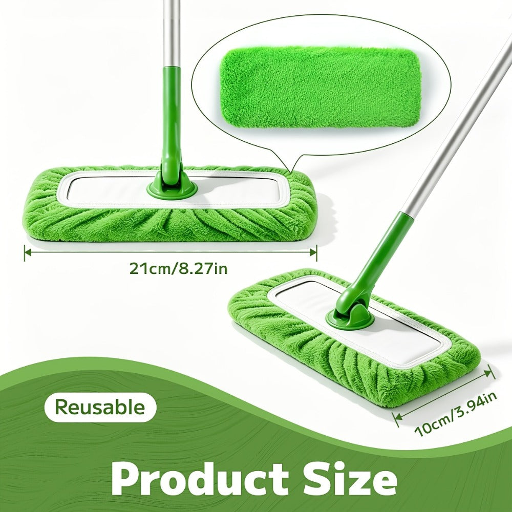 Microfiber Mop Pads 15-Pack Compatible with Swiffer Sweeper Reusable Washable Wet Dry Mopping Cloths Refill Pads for Hardwood Vinyl Tile