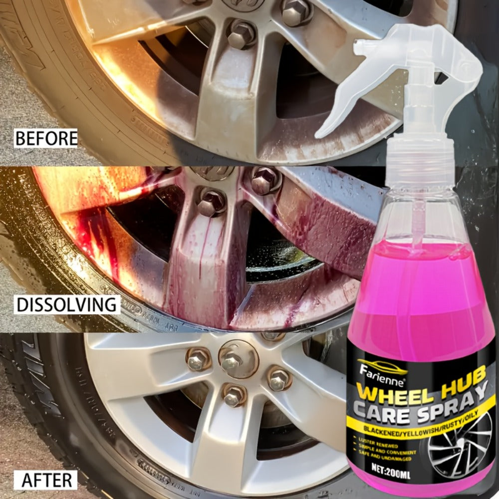 Iron Remover Spray for Wheels – Brake Dust Cleaner, Fallout Remover, Rust Protection for Alloy, Chrome, Painted & Steel Wheels