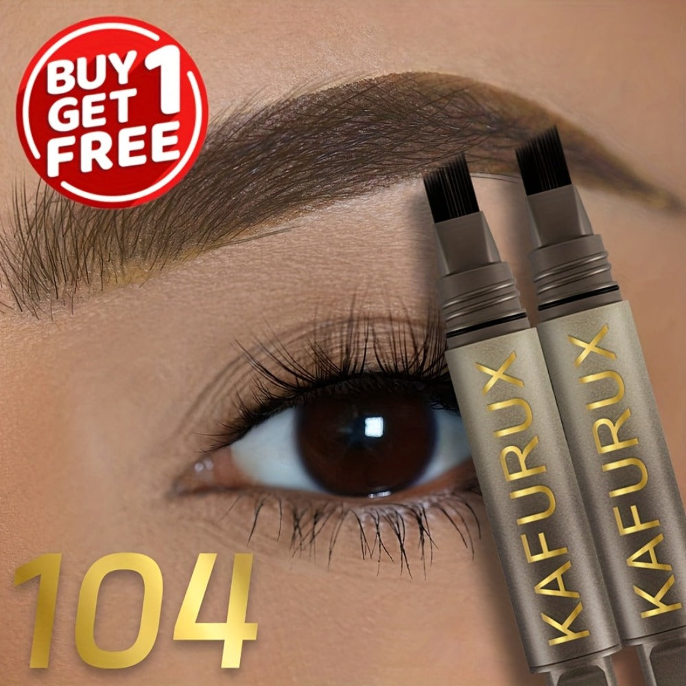 Eyebrow Powder Pencil 2pcs Set, Waterproof Sweatproof Brow Makeup with Setting Formula, Natural Defined Look