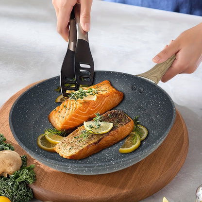 Non-Stick Frying Pan Set 3-Piece 7 9.5 11 Inch, Skillet Set with Insulated Handle for Home Cooking, Dining and Outdoor Meals