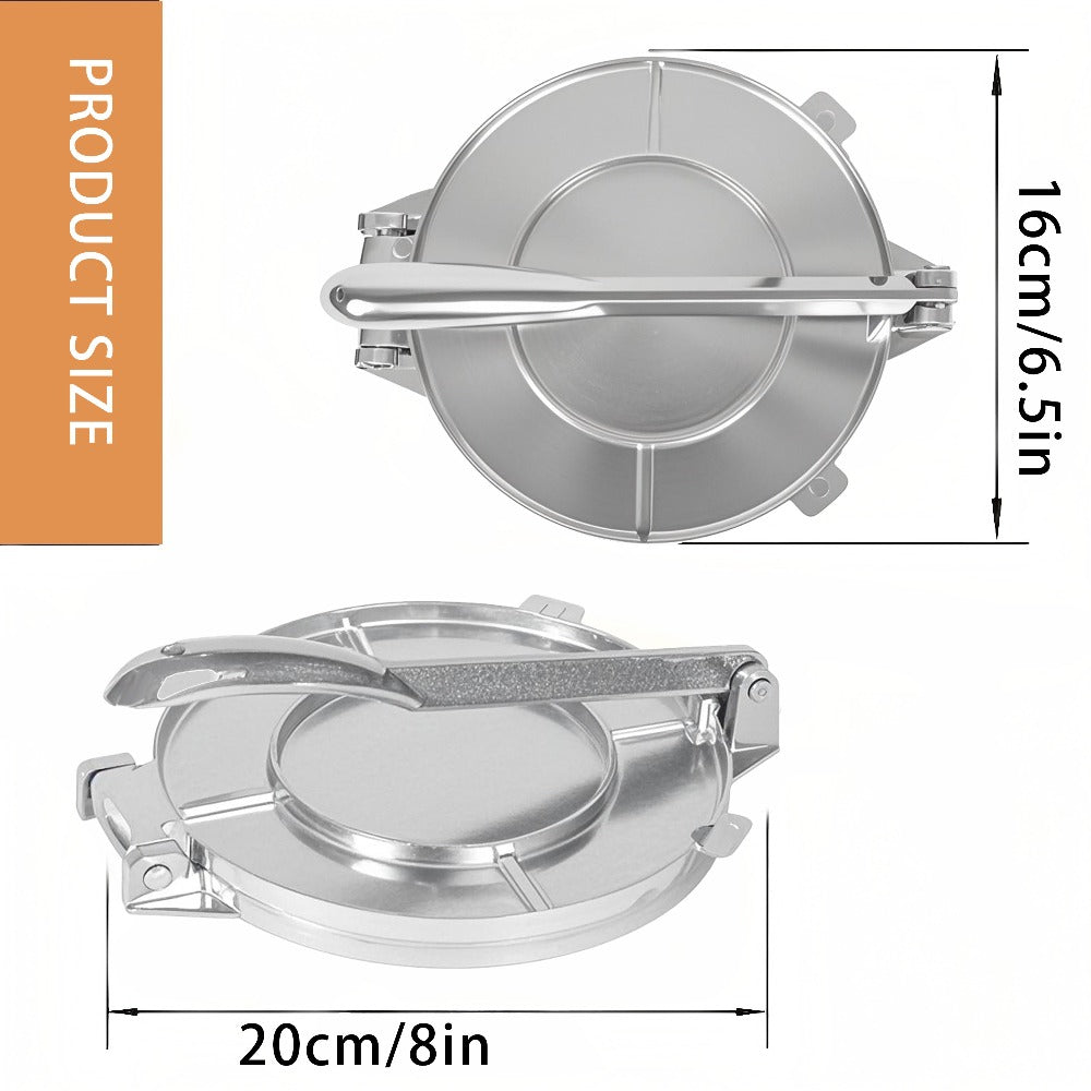 Tortilla Press & Dough Press – 6.5 & 8 Inch Professional Tortilla Maker for Flour & Corn Tortillas, Roti, Quesadilla, Dumpling Wrapper