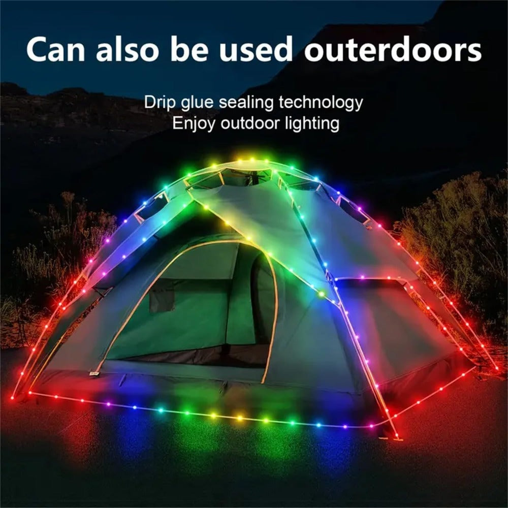 String Lights, RGB App-and-Remote-Control Fairy Lights with Music Sync, USB Power, IP65 Rating and Three Length Options