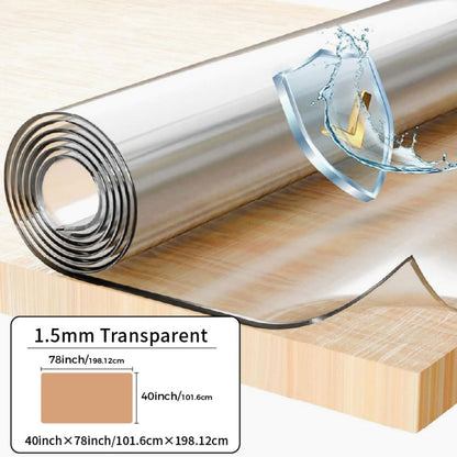 Tablecloth Clear PVC Protector in 1.5mm Thickness with 35 Rectangle and Square Size Options