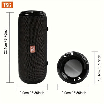 TG537 Portable Bluetooth Speaker with TWS Stereo Pairing, Hands-Free Calling, TF Card & USB Playback