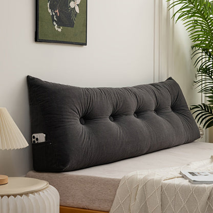 Tufted Triangular Backrest Cushion in Five Colors and Three Lengths from 59.06 to 78.74 Inches