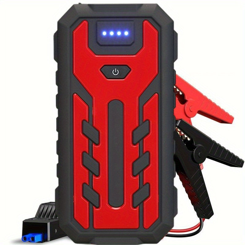 Upgraded 7-in-1 Portable Car Jump Starter – Multifunctional Emergency Battery Booster for 12V Vehicles Up to 2.64gal Gas / 2.38gal Diesel