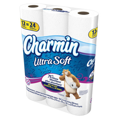Charmin Ultra Toilet Paper Mega Roll - 2-Ply 200 Sheets per Roll, & Strong Bath Tissue, Available in Mega