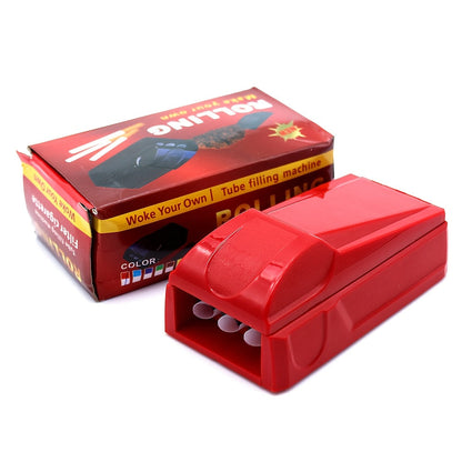 Manual Cigarette Rolling Machine 3-Tube Filler, Portable Durable Plastic Cigarette Roller for Entryways, Bedrooms and Living Spaces