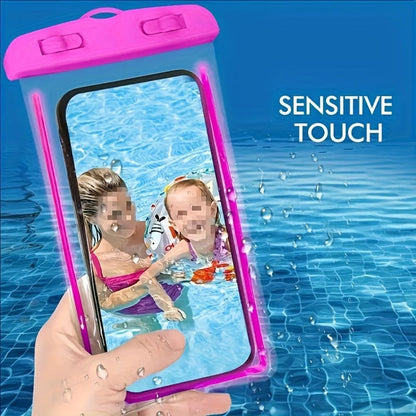 Phone Pouch 6 Pack Universal Dry Bag with Neck Strap & PVC Clear Window for Swimming Boating Beach Kayaking Camping