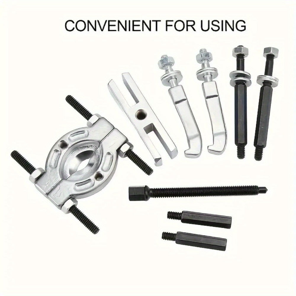 Bearing Puller Set 9-Piece – Gearbox Bearing Removal Tool Kit for Automotive & Mechanical Repair, Internal External Bearing Extractor