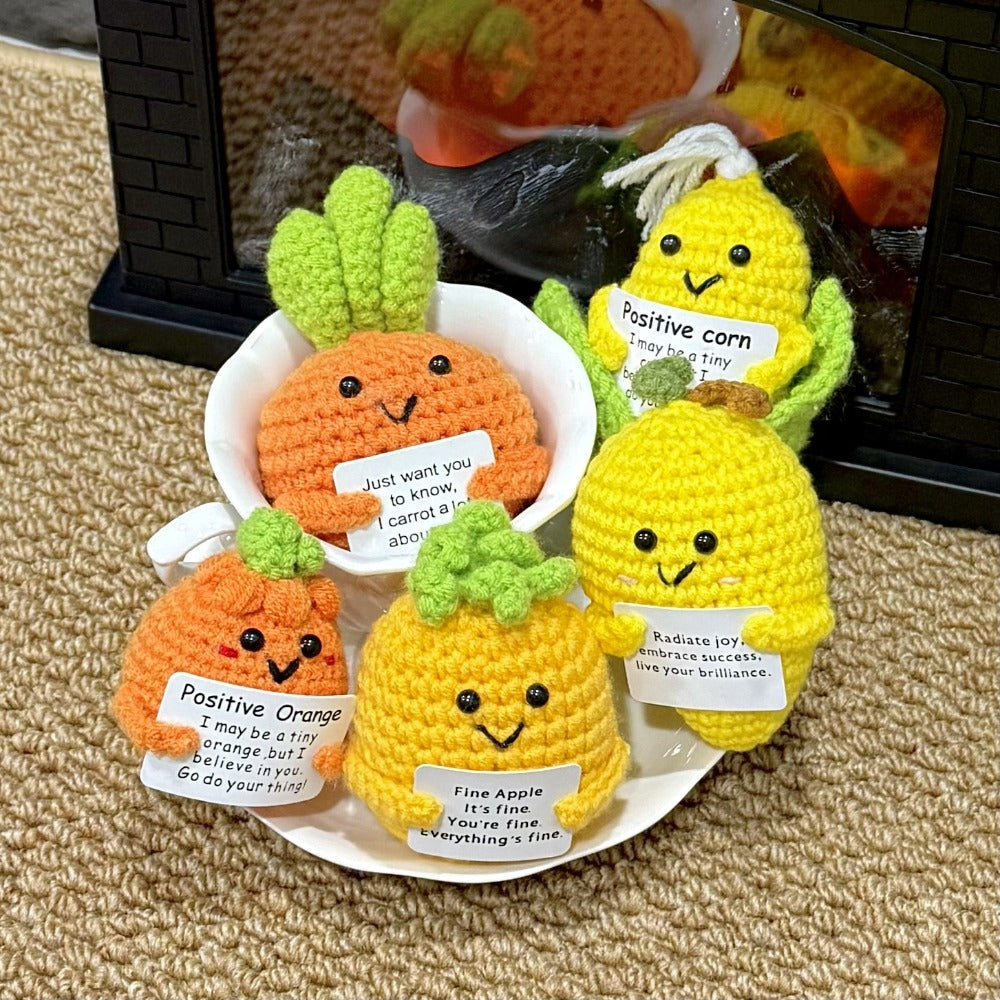 Crochet Doll Set 20pcs Handmade Emotional Support Dolls, Cute Collectible Okra Plush Figures