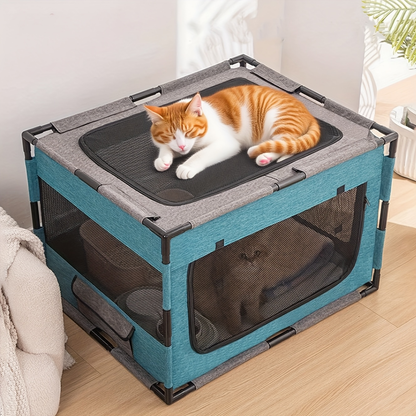 Plastic Pet Whelping Box & Indoor Playpen for Cats, Dogs, Kittens & Puppies, Assembleable, Ventilated