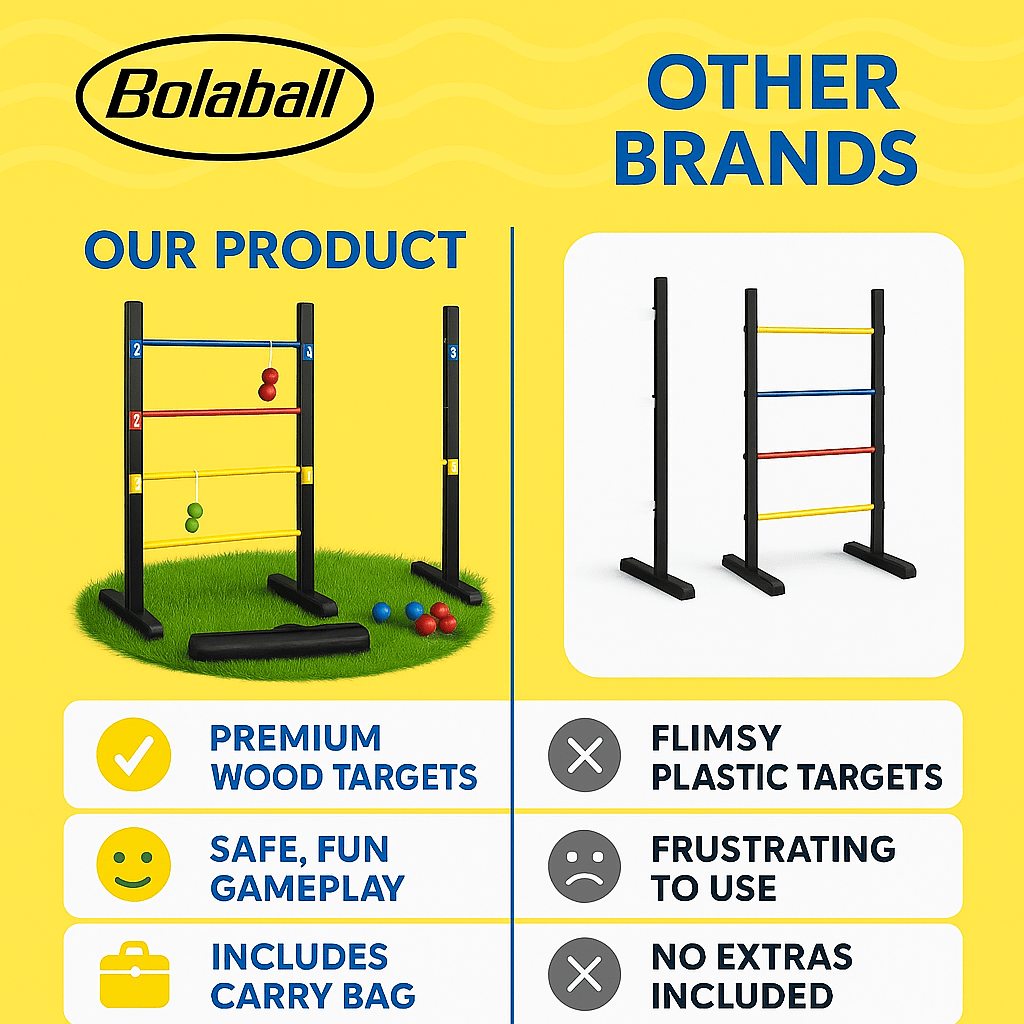 Outdoor Lawn Toss Game Set – Washer Toss & Ladder Toss for Backyard Party, Portable Yard Games for Adults Kids Family
