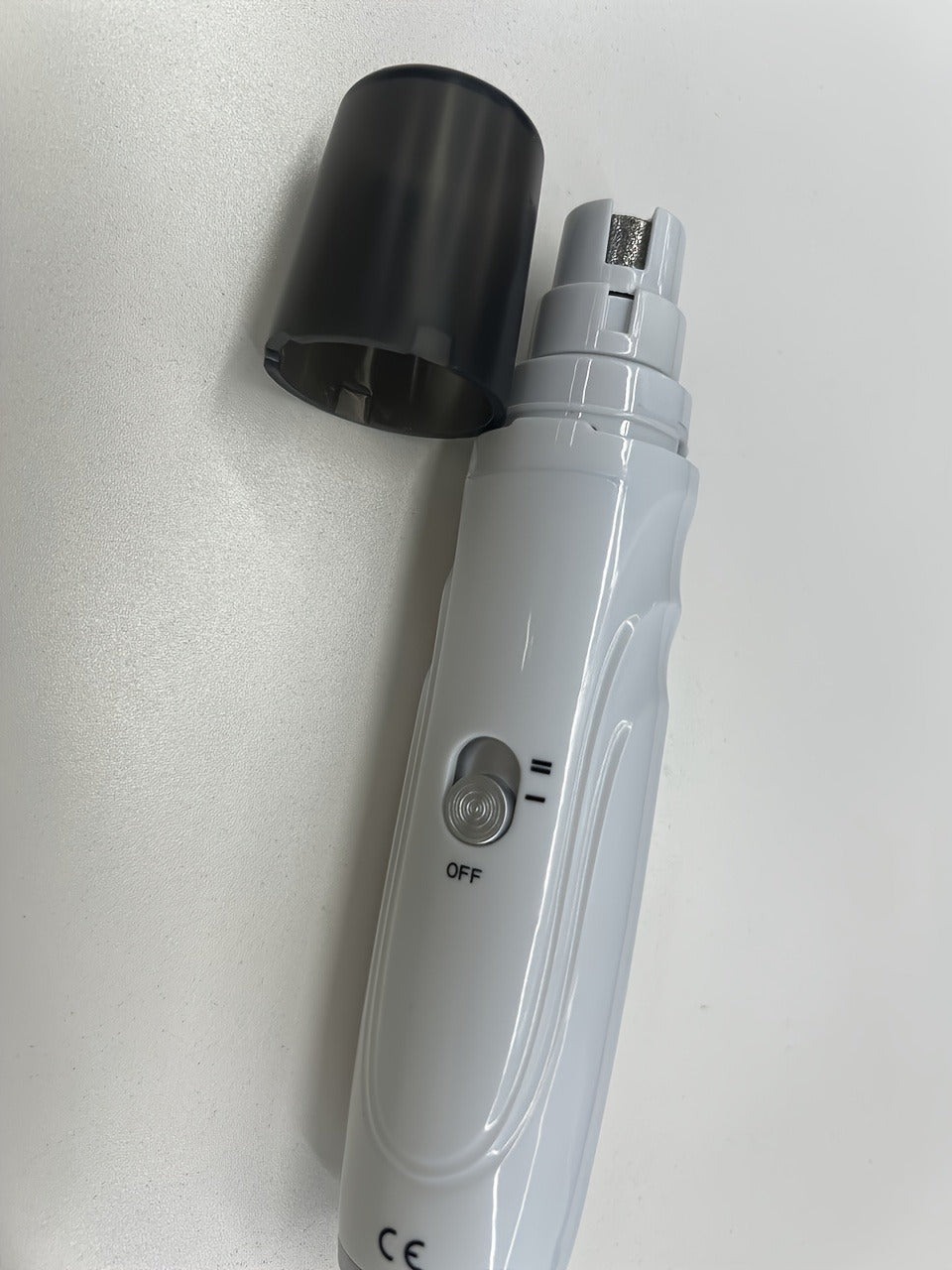 Electric Pet Nail Grinder 2-Speed 3-Port – Rechargeable Quiet Dog Cat Nail Trimmer with 3 Hour Battery Life