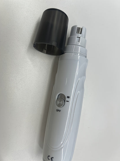 Electric Pet Nail Grinder 2-Speed 3-Port – Rechargeable Quiet Dog Cat Nail Trimmer with 3 Hour Battery Life