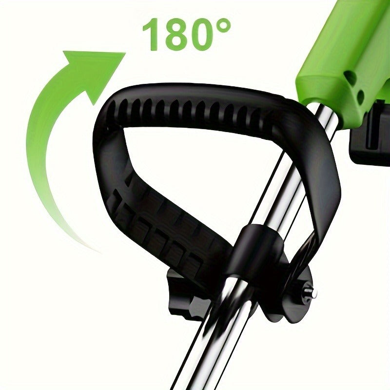Cordless String Trimmer 24V 800W, Weed Wacker with 2 Batteries, Charger & 3 Blades, Adjustable Head