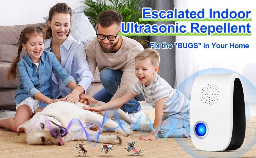 Ultrasonic Pest Repeller Plug-In 2025 Upgrade, Electronic Indoor Pest Control for Cockroaches, Mice