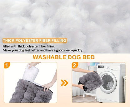 Orthopedic Dog Bed for Large Dogs – XL XXL Memory Foam Pet Bed with Removable Washable Cover, Anti-Slip Base