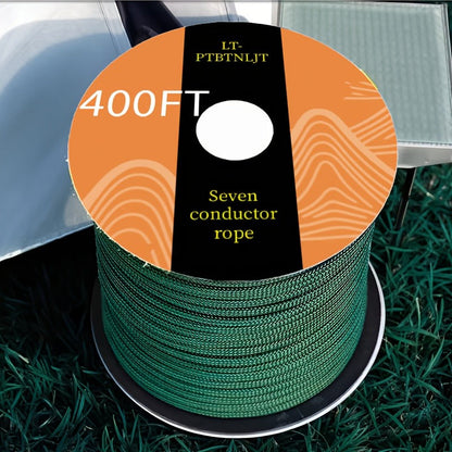 Paracord Tent Rope 7-Core Multi-Purpose Outdoor Rope – 100ft / 164ft / 328ft Camping Guy Line, Tent Tie-Down, Hanging Rope