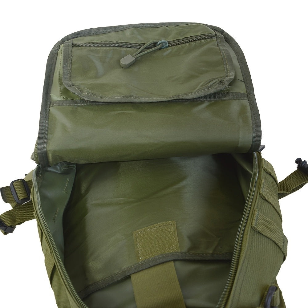 Multi-Pocket Tactical Chest Sling Bag with Adjustable Shoulder Strap in Black, Fern Green or Khaki